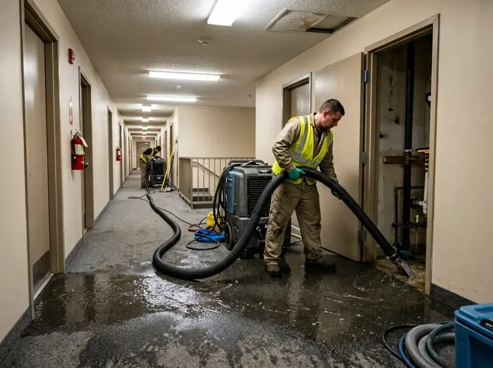 multi-unit-apartment-hallway-f-005 — frequently asked questions, Emergency Burst Pipe Water Extraction & Removal in New Cumb…
